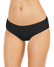 MICHAEL KORS Bikini Swim Bottoms Shirred Black Size Small $54 - NWT - $17.99