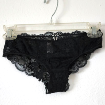 Victoria&#39;s Secret Angels Black Sheer Lace Hipkini Underwear Panty Size Small - £11.95 GBP