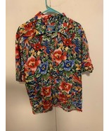 Reyn Spooner Joe Kealoha Hawaiian Camp Size XL Vintage  parrot  flowers - $52.80 CAD