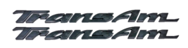 Black Door Letter Emblem Set 1993-2002 Pontiac Firebird Trans AM Models  - $49.98