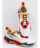 Size 11 - PUMA Thunder Holiday High Risk Red Orange Alert Leather Athlet... - $940.83 MXN