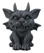 Gothic Horned Bat Cat Gargoyle Bast Figurine 4.5&quot; H Mythical Fantasy Tal... - $29.99
