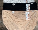 Jockey ~ 3-Pair Women&#39;s Brief Underwear Panties Modal Blend ~ 3XL/10 - $22.02