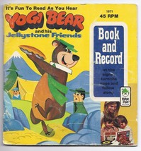 Peter Pan Book &amp; Record #1971 yogi Bear And His Jellystone Friends - $19.31