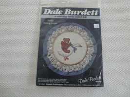 SEALED Dale Burdett TEDDY RIDING GOOSE Cross Stitch KIT #CK102  - Fits 6... - $5.00