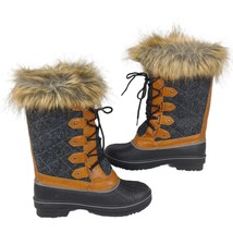 MERENCE Women&#39;s 9 Faux Fur Trimmed Insulated Quilted Winter Snow Boots - $478.95 MXN