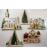 Vintage Lot HOLIDAY COLLECTION 1991 Lot 5 German Christmas Wooden Shelf ... - $39.59