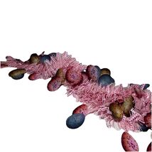Happy Easter NEW Pink And White Checkered Garland With Artificial Eggs, ... - $11.76