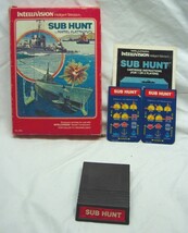 Vintage 1981 Mattel Intellivision Sub Hunt Video Game Complete w/ Manual Inlays - $19.80