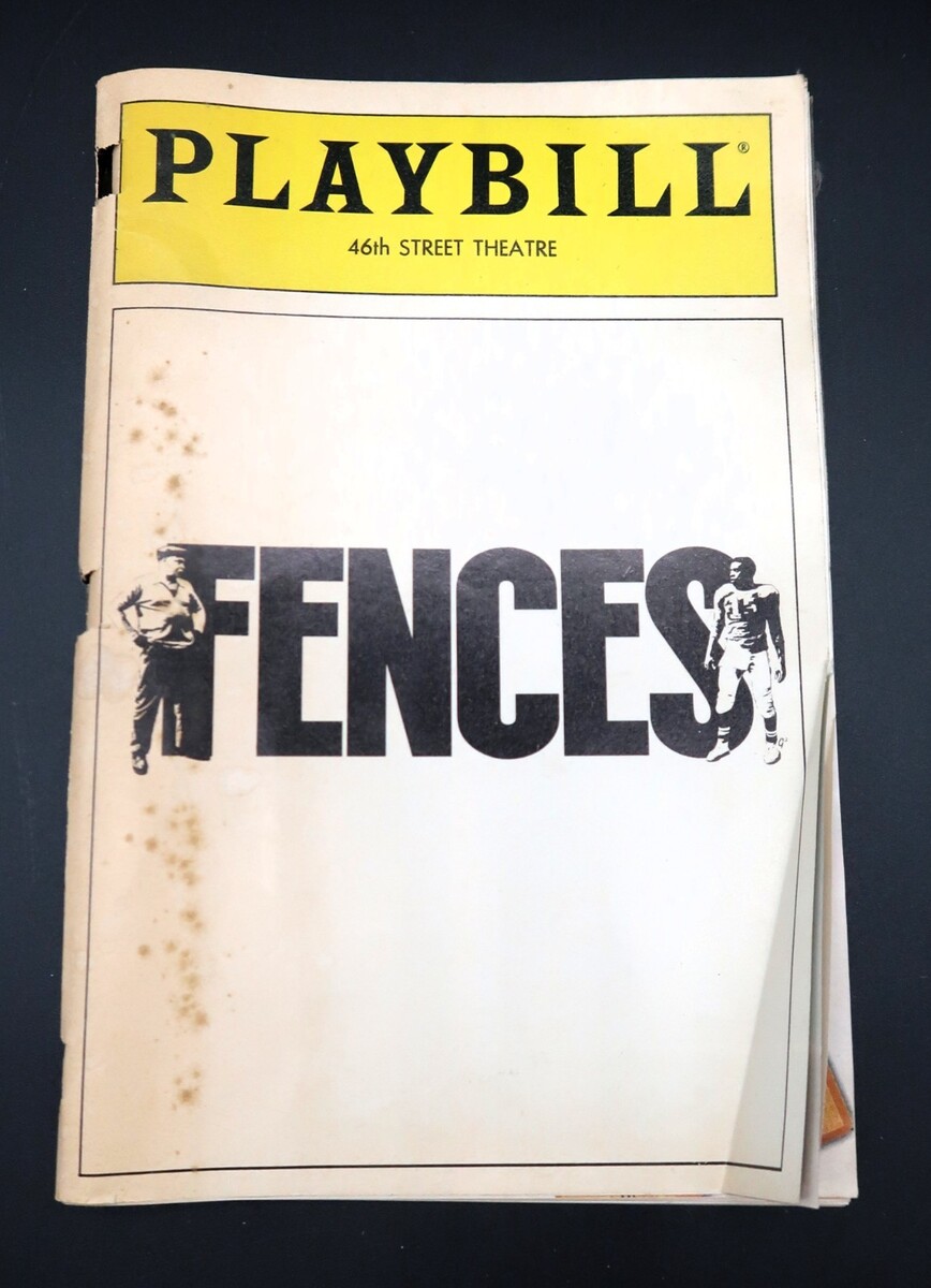 Vtg August Wilson &quot;Fences&quot; Playbill 1987 James Earl Jones Mary Alice 46t... - $19.99