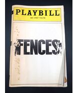Vtg August Wilson &quot;Fences&quot; Playbill 1987 James Earl Jones Mary Alice 46t... - $372.80 MXN