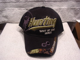 Hunting Shut Up And Hunt Deer Outdoor Baseball Cap ( Black ) - £9.02 GBP