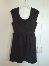 American Eagle Outfitters Ladies Sleeveless Black Metallic High Waist DRESS-L - £6.38 GBP