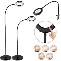 VEVOR 5X Floor Magnifying Glass with Light and Stand Flexible Gooseneck LED - $1,676.56 MXN