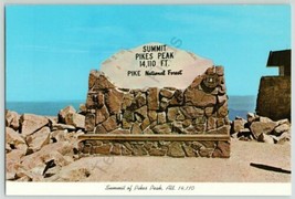 Summit Of Pikes Peak National Forest I MADE IT Colorado Postcard Travel ... - £9.85 GBP