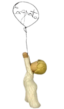 Willow Tree CONGRATS Resin Figure Boy Child Wire Balloon 6.5&quot; Susan Lordi 2005 - £6.24 GBP