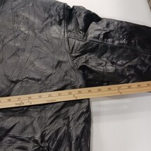 Italian Stone Design Men's Black Navarre Genuine Leather Full Zip Jacket Size XL image 7