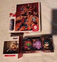 Masters of the Universe Lot, Jigsaw Puzzle, Ornament, and Bag clips - $24.99