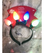 Christmas Central Light Up Flashing Headband With 3 Settings NYE Or Chri... - $15.72