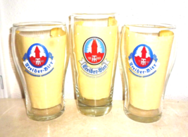 3 Treiber Bier +1982 Ludwigshafen Oggersheim German Beer Glasses - £15.88 GBP