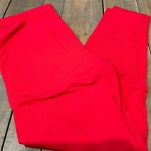 Zenana Outfitters Women’s Premium Cotton High Waisted Ruby Red Leggings ... - $20.78