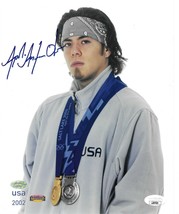 Apolo Ohno Autographed 8x10 Photo JSA COA Olympian USA 2002 Track Speed Skater - £54.32 GBP