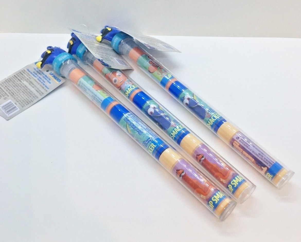 Lip Smacker Set of 9 Finding Dory Lip Balm Blue Tang Berry Melon Starfish - $15.84