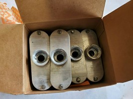 New Old Stock Box of 10 Killark  Conduit Body Covers 1/2&quot; Made in U.S.A. - £33.64 GBP