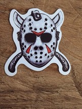 JASON Sticker Friday the 13th Sticker Horror Movie Laptop Sticker Hockey Mask - £1.78 GBP