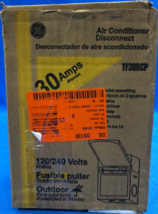 GE 30 Amp Fusible AC Disconnect - 120/240V Outdoor NEMA 3R - New Open Box - $24.74