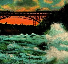 Niagara Falls New York NY Whirlpool Rapids Grand Trunk Bridge Vtg Postcard UNP - £3.82 GBP