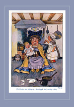 The Duchess &amp; Crying Baby Alice in Wonderland by Milo Winter 1916 Tipped In Book - £13.25 GBP