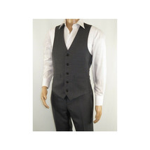 Men's RENOIR Vest Wool 140's Adjustable, Full Lining 508-3 Mid Gray image 8