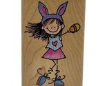 PENNY BLACK RUBBER STAMP BONNY LASS NEW STAMP Easter Holiday Eggs Spring... - $9.10