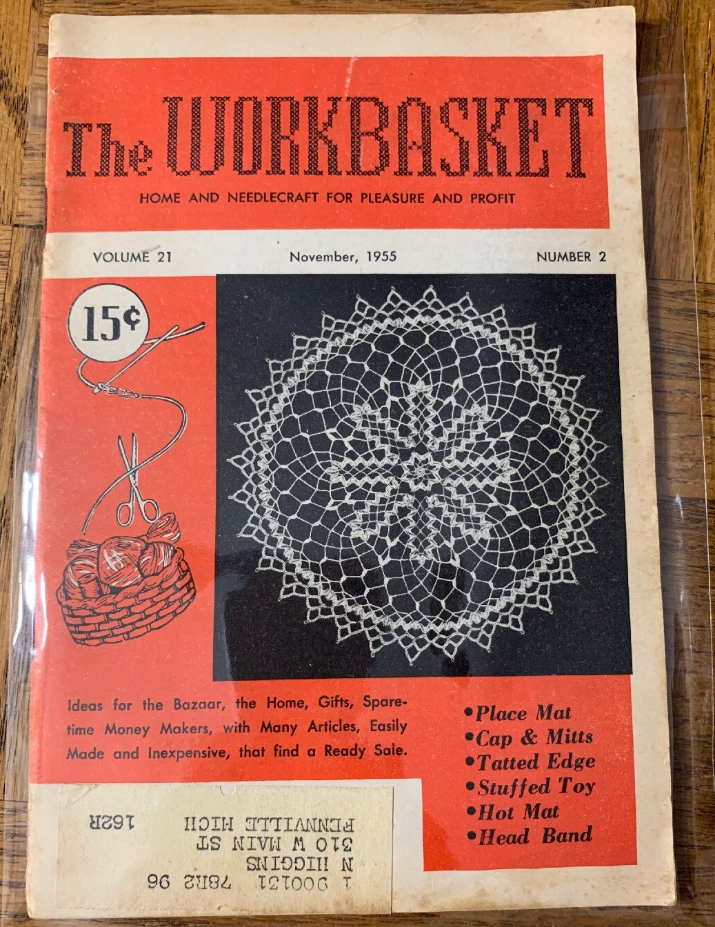 The Workbasket November 1955 Volume 21 Number 2-Paperback Book-VERY RARE - $166.20