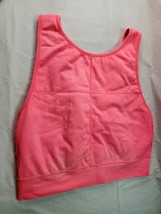 Nicole Miller Womens XL Sports Bra Pink Racerback Thick Straps No Padding/Wire - £22.11 GBP