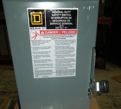 Square D DU321 General Duty Non-Fused Safety Switch 30A 3P 240V NEMA1 Ne... - $90.00