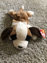 Ty Beanie Babies Original Bernie the St. Bernard Dog Baby Toy With Tags ERRORS - £51.55 GBP