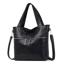 large Casual women shoulder bag leather handbag women&#39;s tote purse big female ha - £57.98 GBP