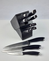JA Henckels Silvercap 12 pc. Kitchen Knife set w/ Wooden Block Stainless Steel - £56.98 GBP