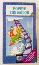 Popeye The Sailor VHS Video Card Case Children’s Video Network Rare - £14.17 GBP