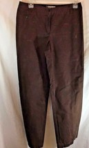 Liz Claiborne Womens Sz 8 Dark Brown Pants Casual  - $12.87