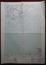 1958 Original Military Topographic Map Trieste Bay Trst Italy Yugoslavia - $51.14
