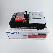 Philips DVP3345VB/F7 DVD VCR VHS 4 Head Combo Player with Remote Cables &amp; Manual - £93.47 GBP