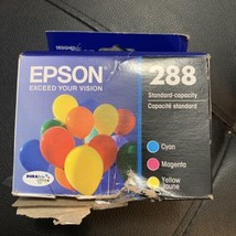 Epson 288 Genuine T288520 Cyan ~ Magenta ~ Yellow Ink Cartridges Sealed ... - $19.99