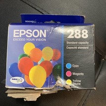 Epson 288 Genuine T288520 Cyan ~ Magenta ~ Yellow Ink Cartridges Sealed ... - £15.79 GBP