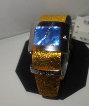 Roberto Cavalli &#39;molla&#39; Gold Leather Watch New $335 - £114.03 GBP