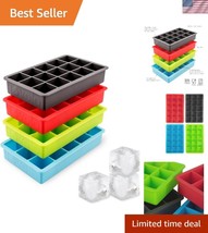 Versatile Silicone Ice Tray Set - 1.25&quot; Cubes for Drinks and Freezing Po... - $822.00 MXN