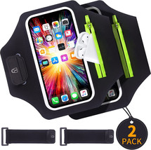 2 Pack Phone Arm Bands for Running, Phone Armband, Running Armband (6.1in) - £12.56 GBP