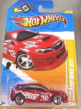 2012 Hot Wheels Walmart Redline #33 New Models 33/50 SUBARU WRX STI Red w/RL5Sp - £17.79 GBP